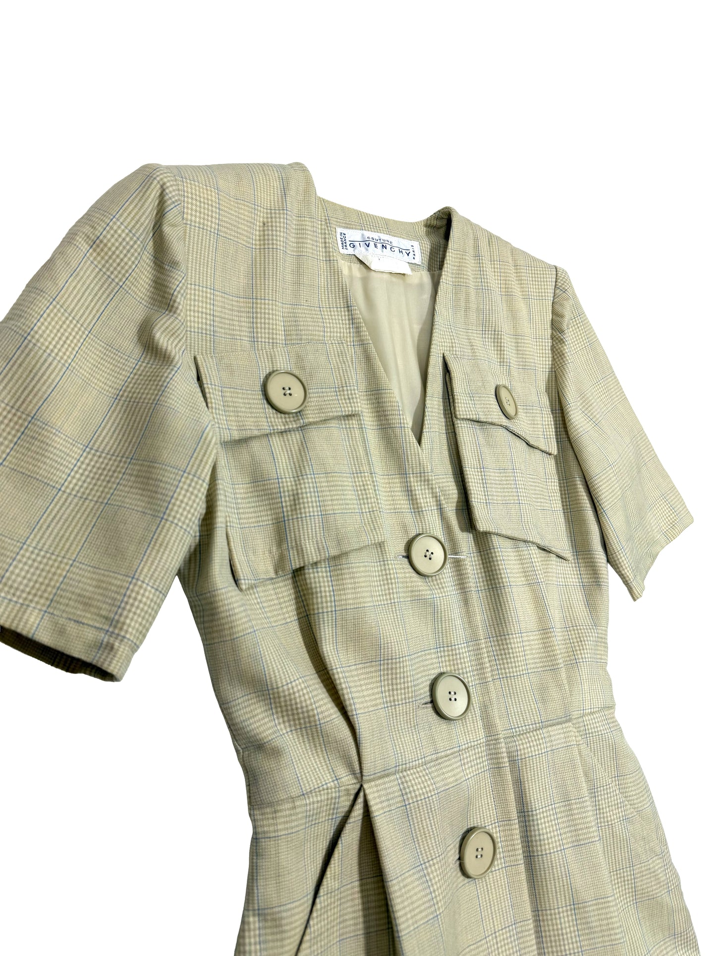 80s Givenchy Couture Wool Dress