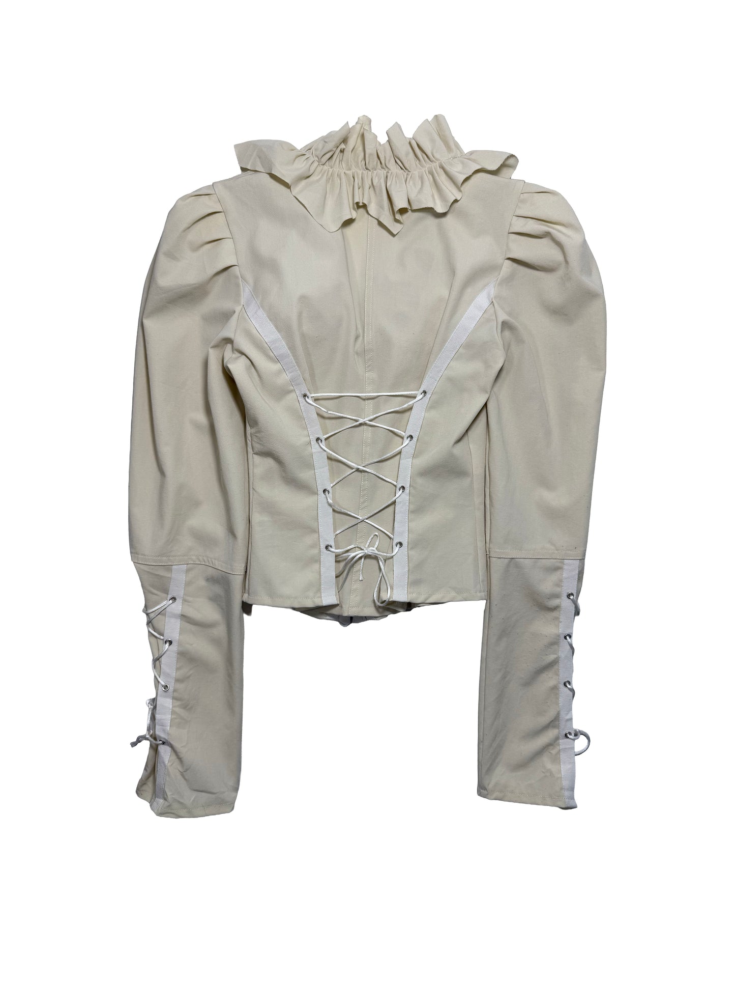 Shirt with corset boning