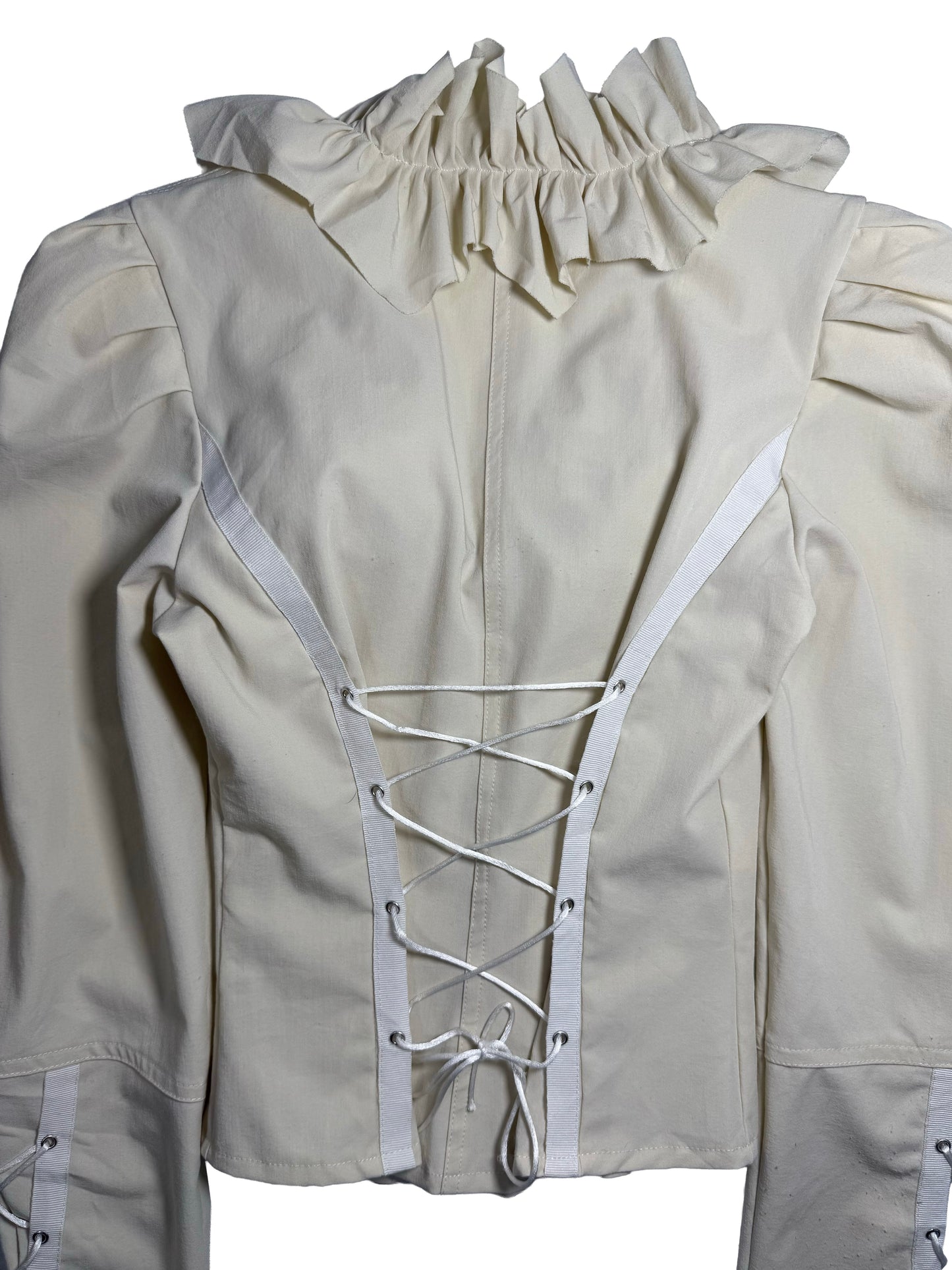 Shirt with corset boning
