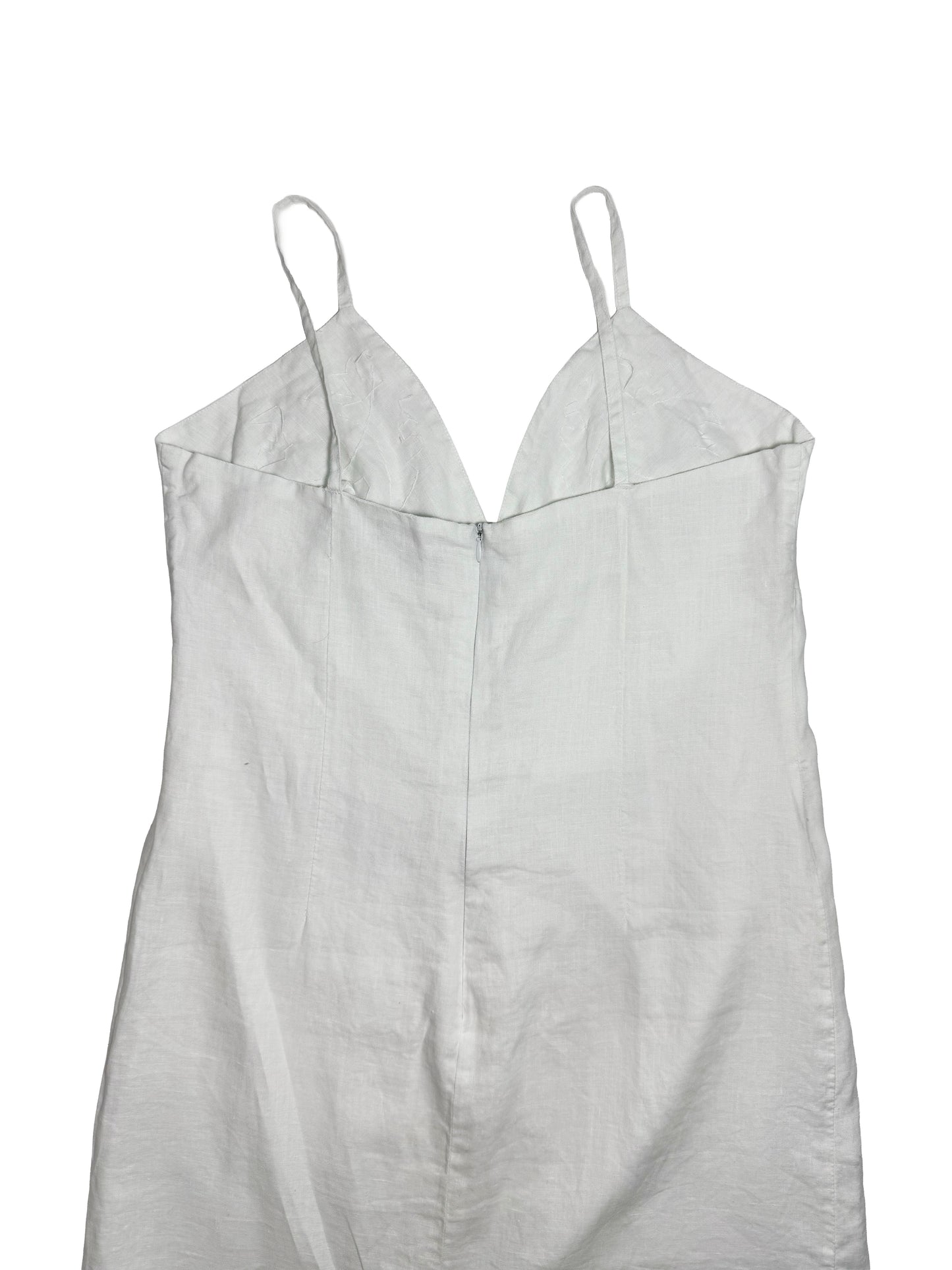Linen clear beaded dress