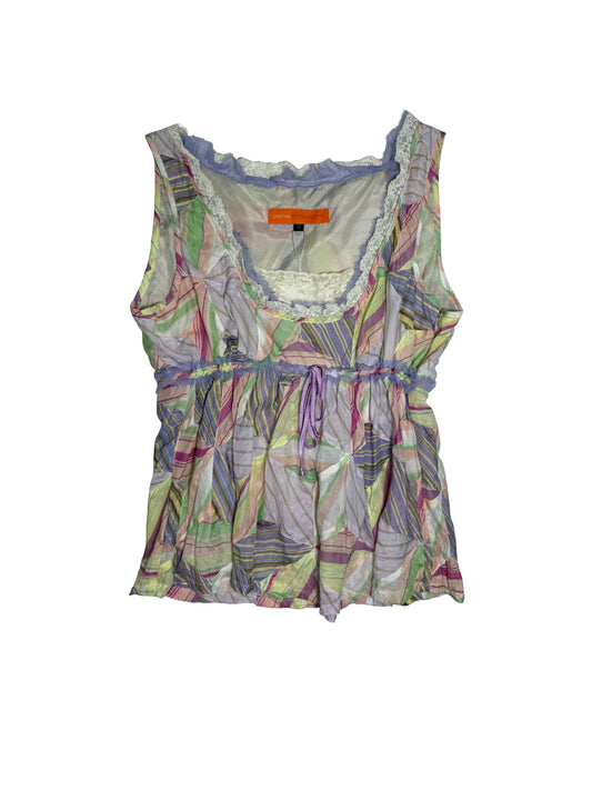 Silk Lace Trim Top
