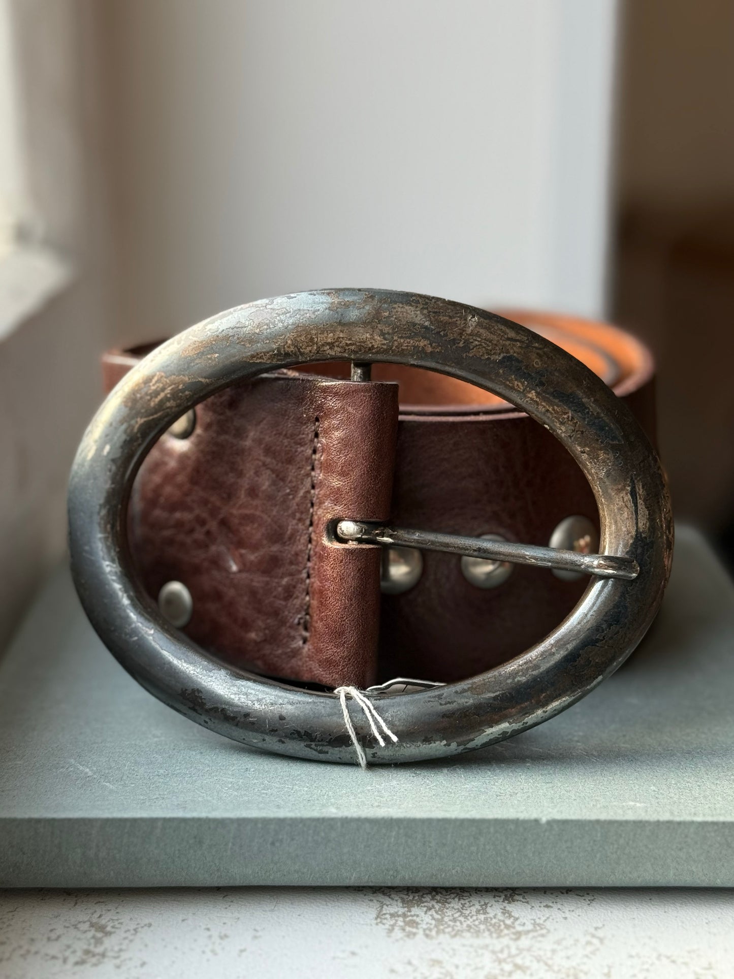 Leather belt
