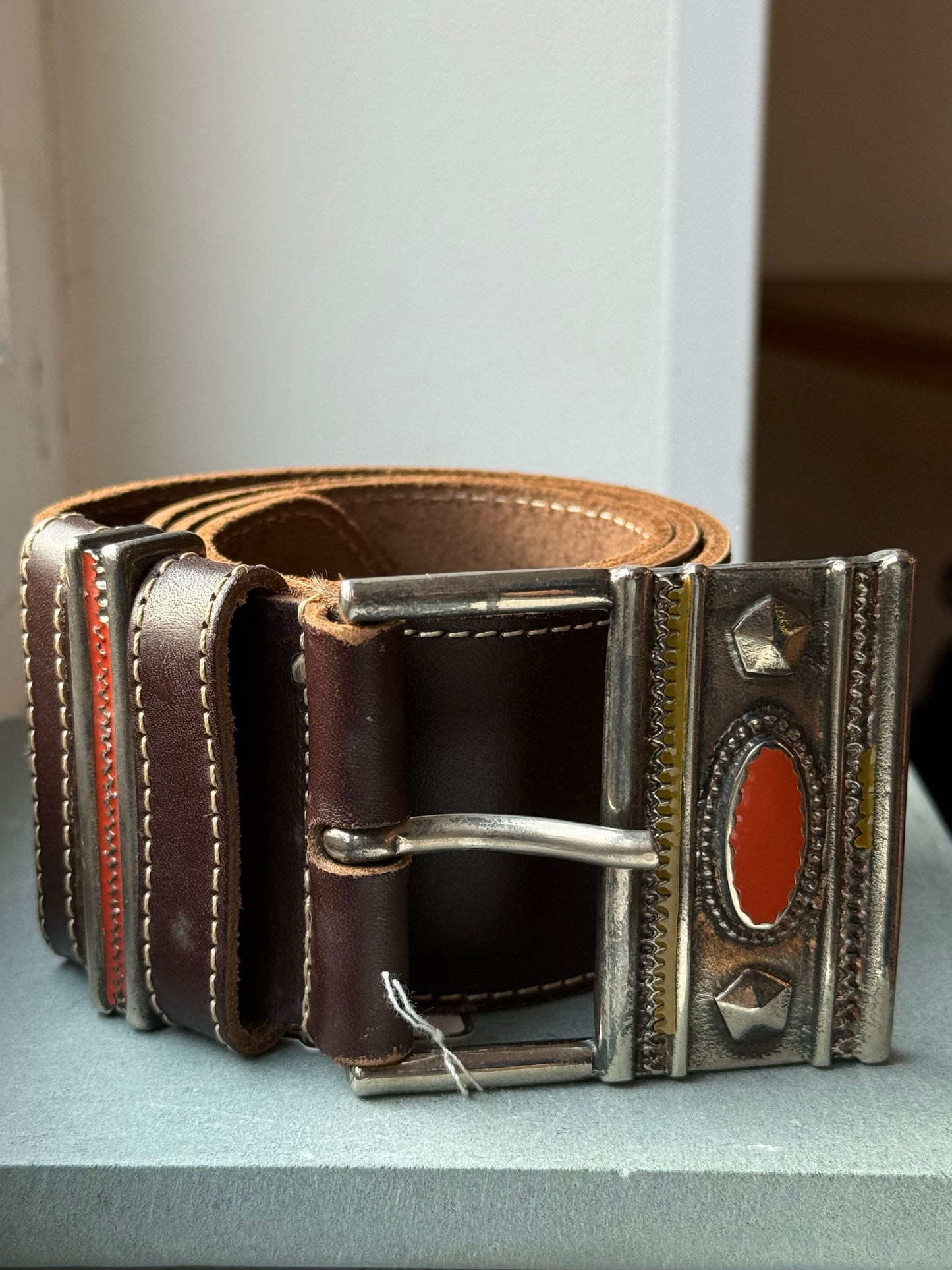 Leather belt