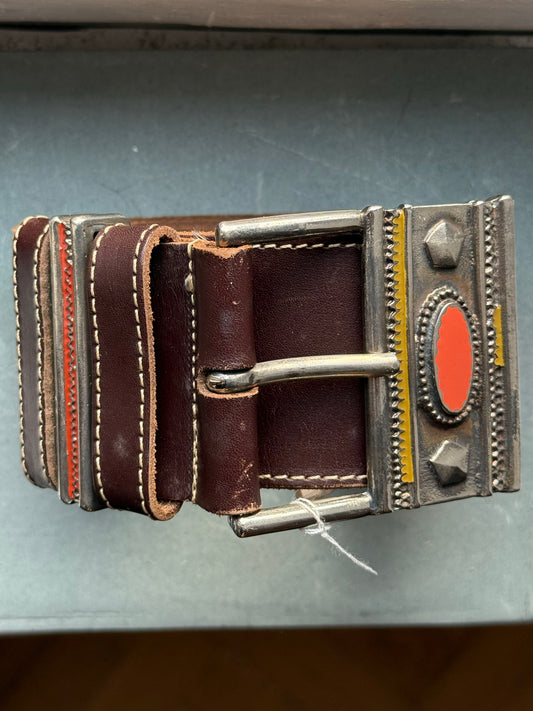 Leather belt