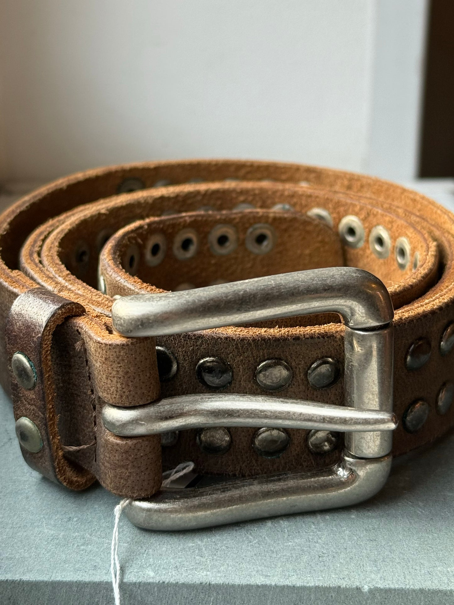 Leather belt
