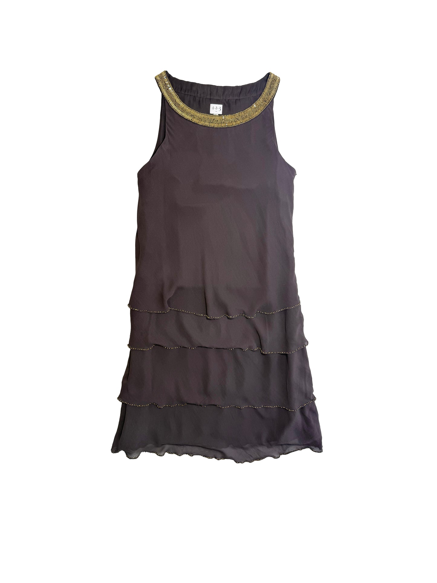 Silk Tiered Dress