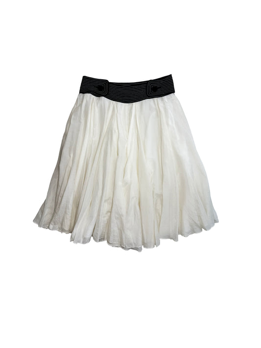 Silk Ruffled Skirt