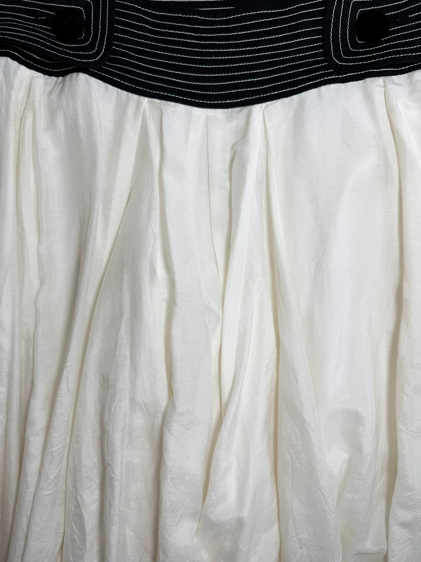 Silk Ruffled Skirt