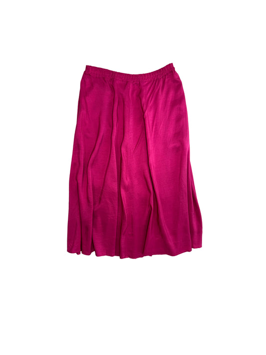 Silk Fuxia Maxi Skirt