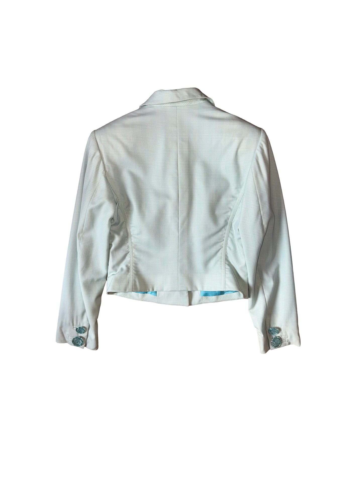 Gianni Versace Couture Medusa Buttons Light Green Blazer