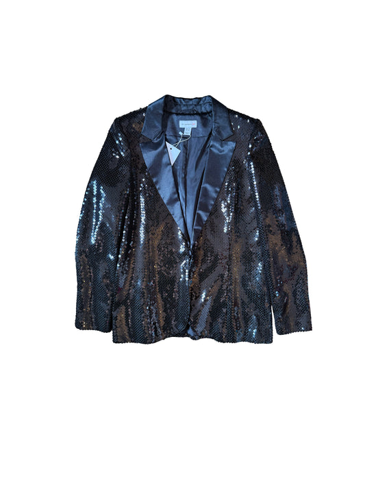 Karl Lagerfeld X H&M Black Sequin Tuxedo Blazer