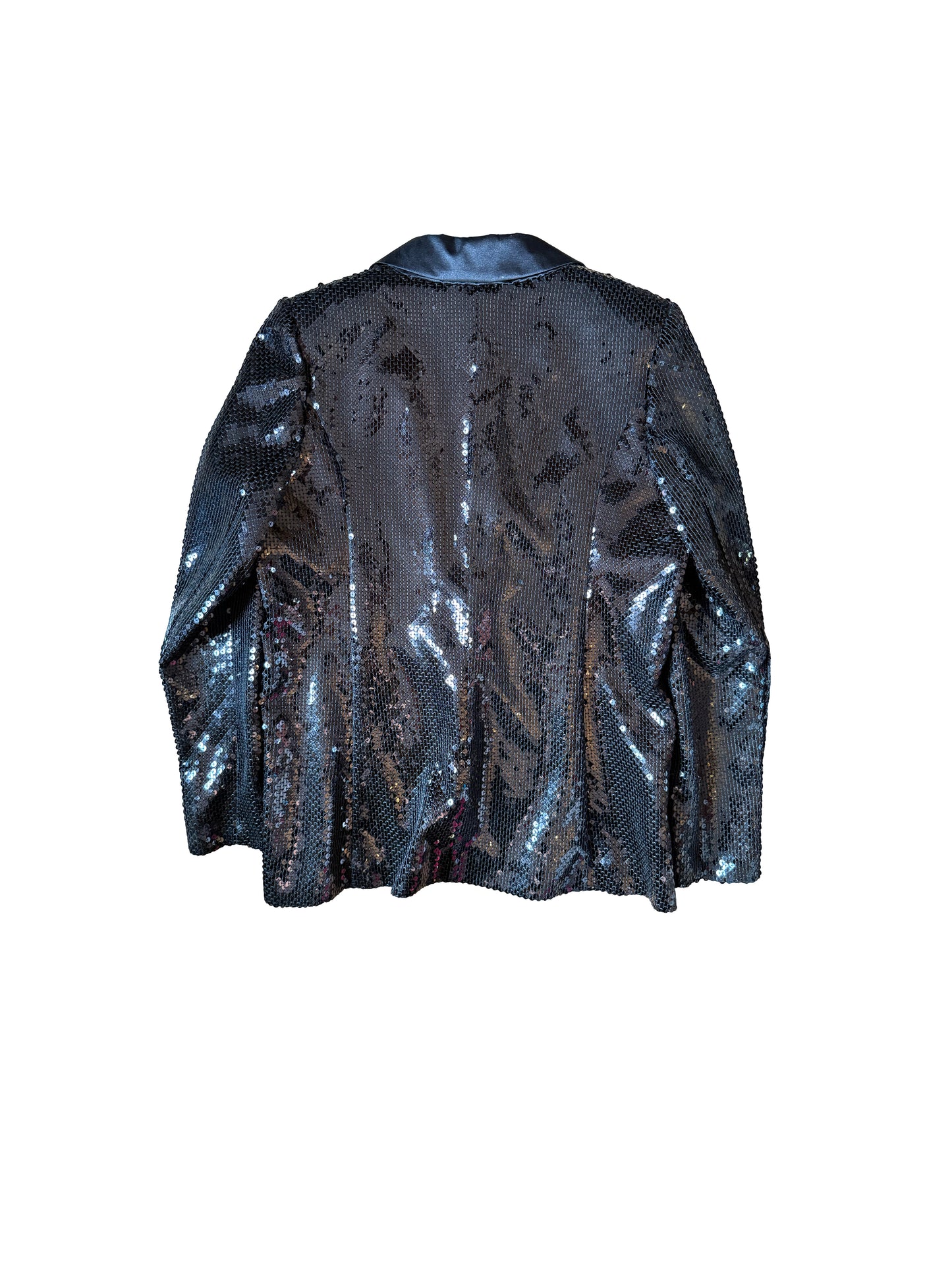 Karl Lagerfeld X H&M Black Sequin Tuxedo Blazer
