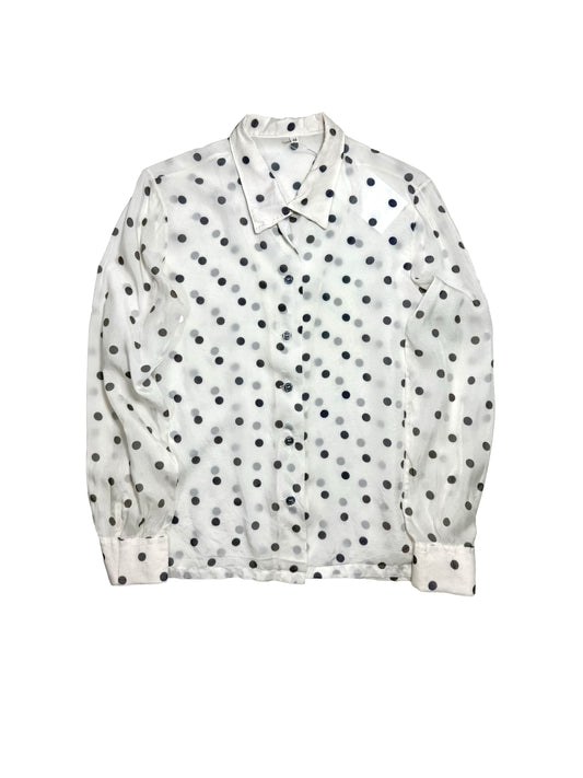 Polkadot silk shirt