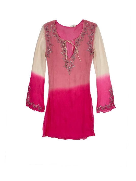 Silk beaded shirt