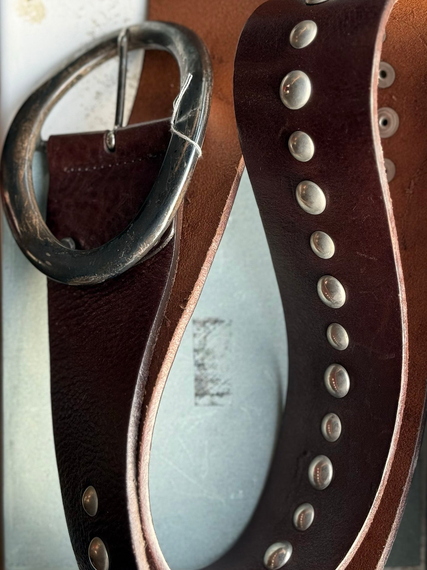 Leather belt