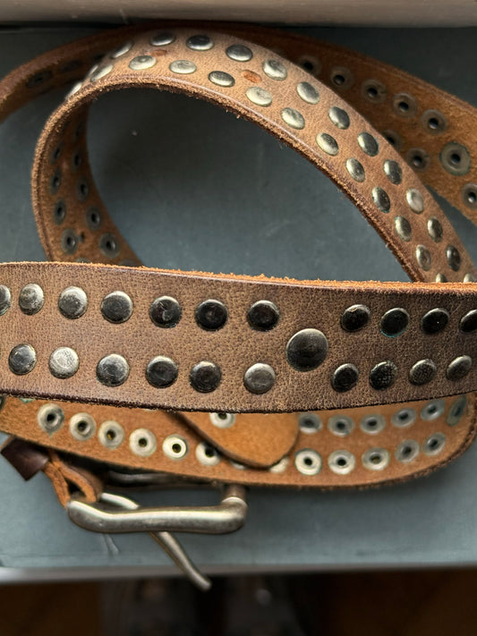 Leather belt