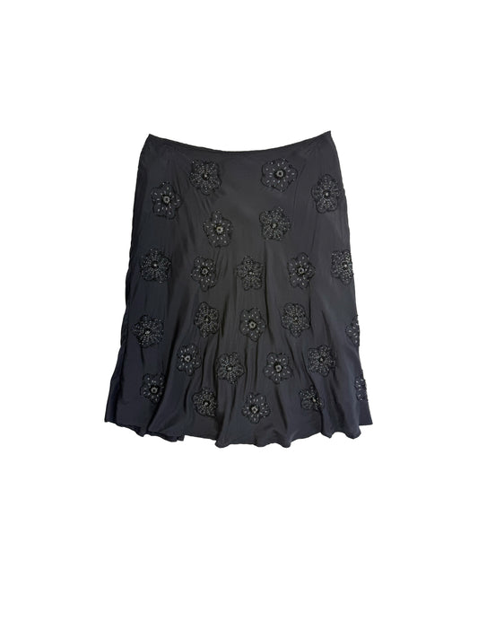 Beaded Silk Skirt